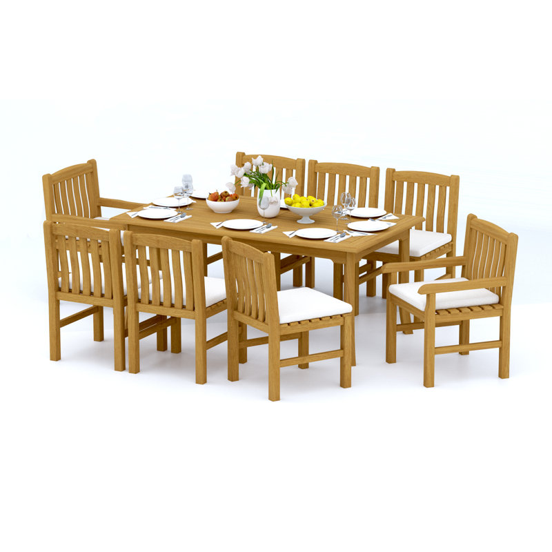 Devon Outdoor 9 - Piece Teak Dining Set