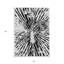 Tapis intérieur lavable abstrait noir 5 pi x 8 pi