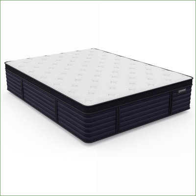 Mattresses, 14.5” Firm Euro-Top Latex Hybrid with Cool-Touch Fabric, Greenguard Gold, Made in USA | Twin | Foam+Spring