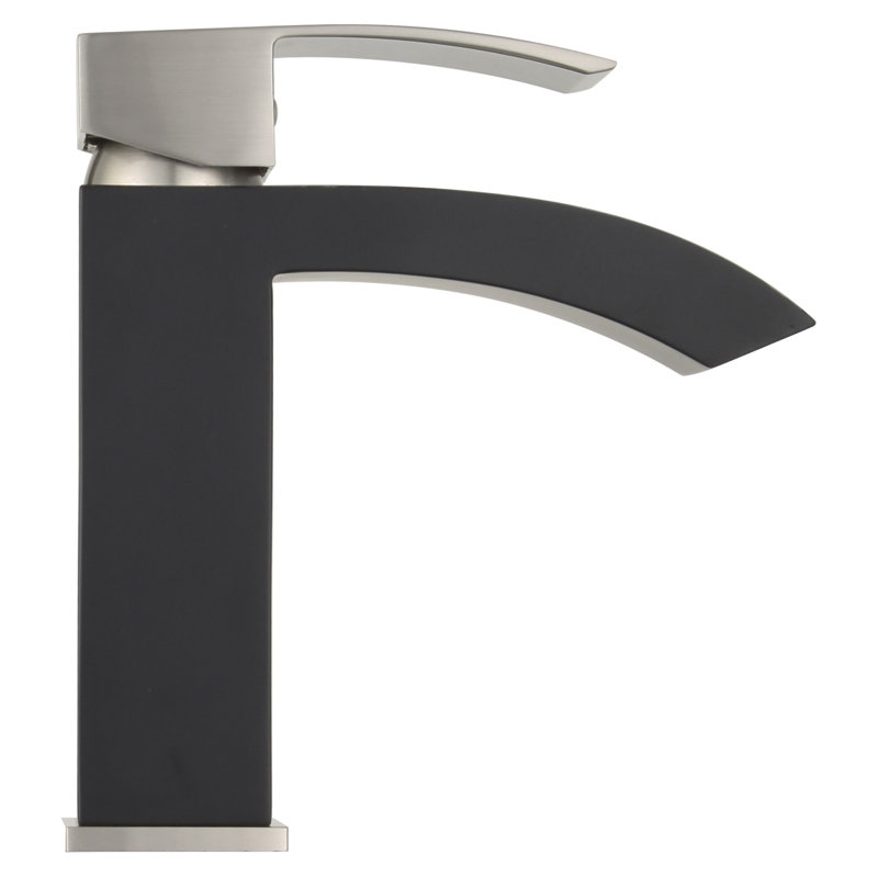 Marella Bathroom Faucet, Matte Black/Brushed Nickel