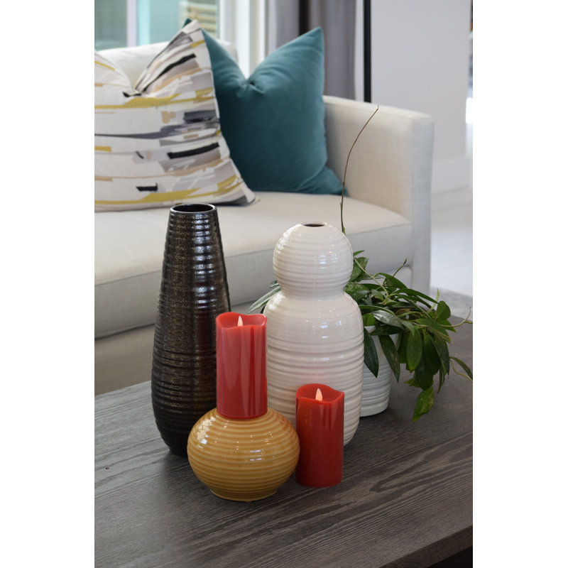 Bougie DEL sans cire sans flamme, Rouge