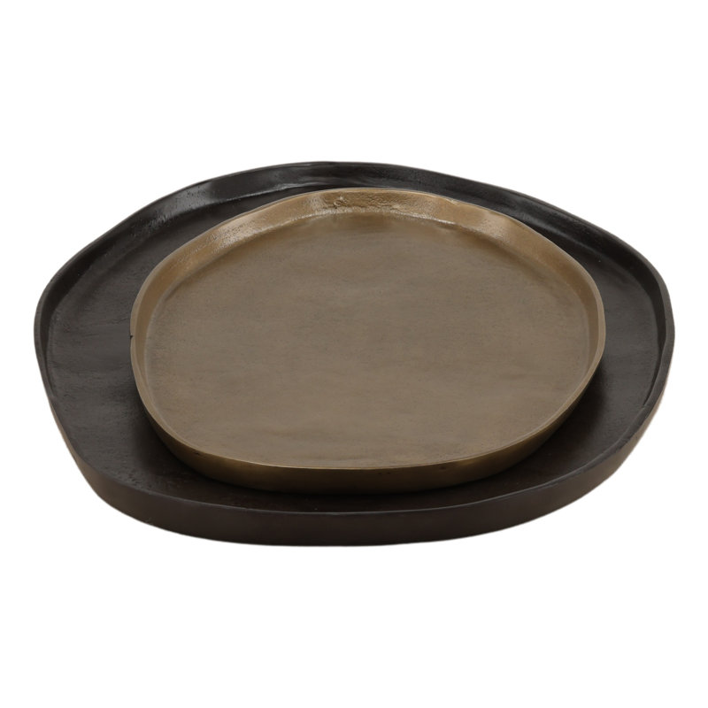 Roshan Tray Set of 2 Multicolor
