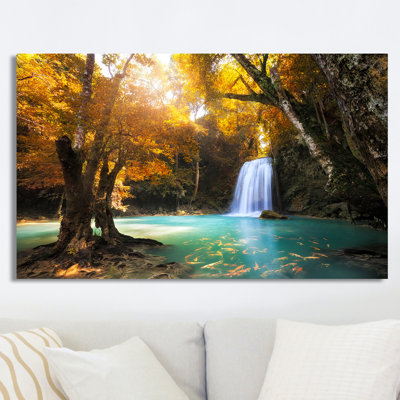 « kanchanaburi, thaïlande », reproduction de photo sur toile tendue