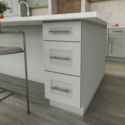 Ready to Assemble Solid Wood Shaker Drawer Base Kitchen Cabinet