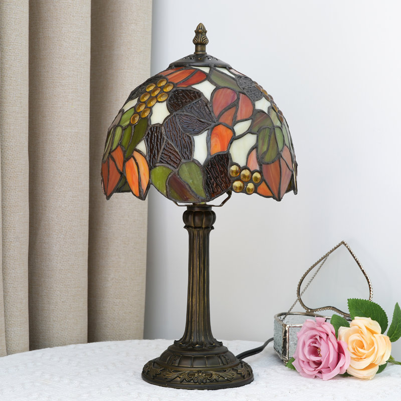Lampe de table 14 po H Tiffany, Feuille d'érable