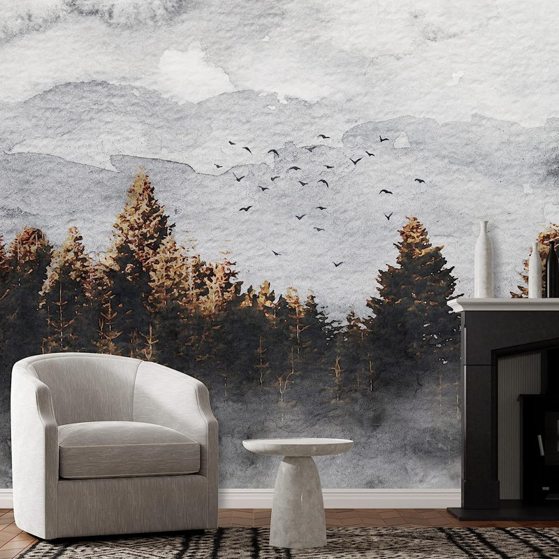 Murale à peindre pastel à l'aquarelle, L 100 po x l 144 po