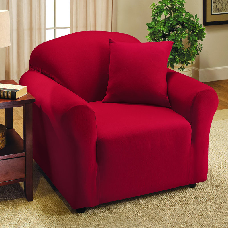 Housse pour fauteuil à coussins en T, Rouge