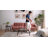 Reiana 76.8'' Faux Leather Convertible Sofa-1793561589