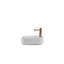 Lavabo de comptoir rectangulaire en céramique deux (tant que fini blanc) certifiée CUPC
