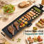 Grille de table électrique Teppanyaki, plaque de cuisson, barbecue, antiadhésif, pour le camping