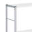 White And Chrome 4-Tier Rectangular Bookshelf-1557098919