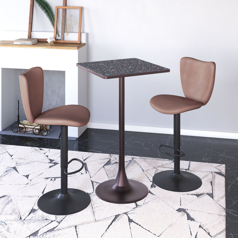 Elevate Barstool White, Brown