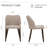 Maleehah Solid Wood Small Upholstered Dining Chair-1812208259