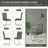 Modern Luxe Faux Leather Dining Chair Set of 4, Thick Foam Dining Chairs, C Shaped Kitchen Chairs for Dining Room, Conference Room-1483919086