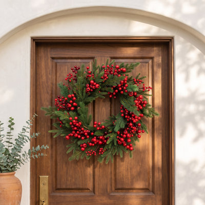 24'' Faux Berry Wreath