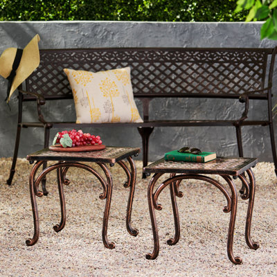 Table d'appoint en aluminium Quitaque