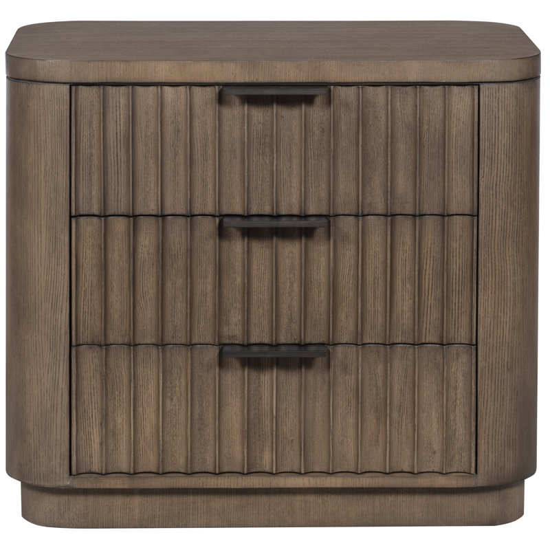 Grandhaven By Michael Weiss 3 - Drawer Solid Wood Nightstand