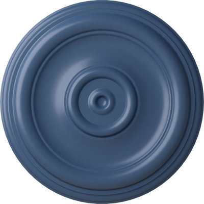 Médaillon de plafond traditionnel Endurathane, DO 12 po x P 1 po (convient aux auvents jusqu'à 2 3/4 po), finition Americana peinte à la main
