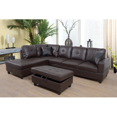 Canapé et chaise longue avec repose-pieds Beesley