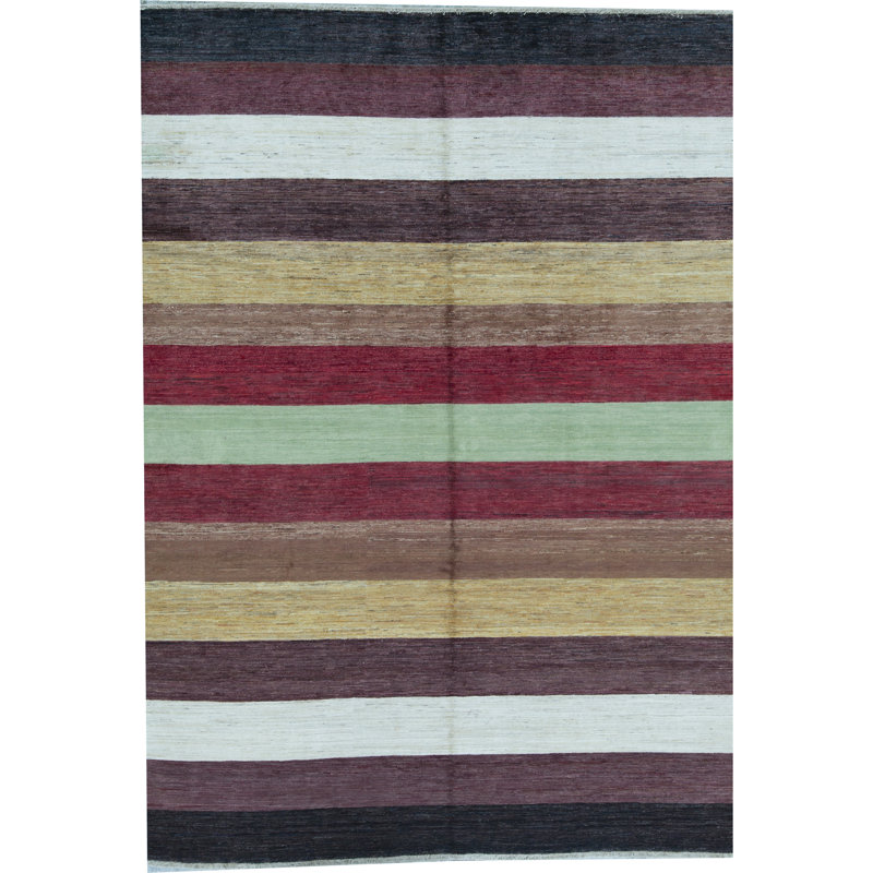 Tapis multicolore de haute qualité noué à la main Gabbeh