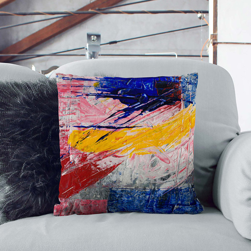 Abstract Square Cushion, 55 x 55 cm