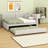 Upholstered Daybed With Trundle-1158625625