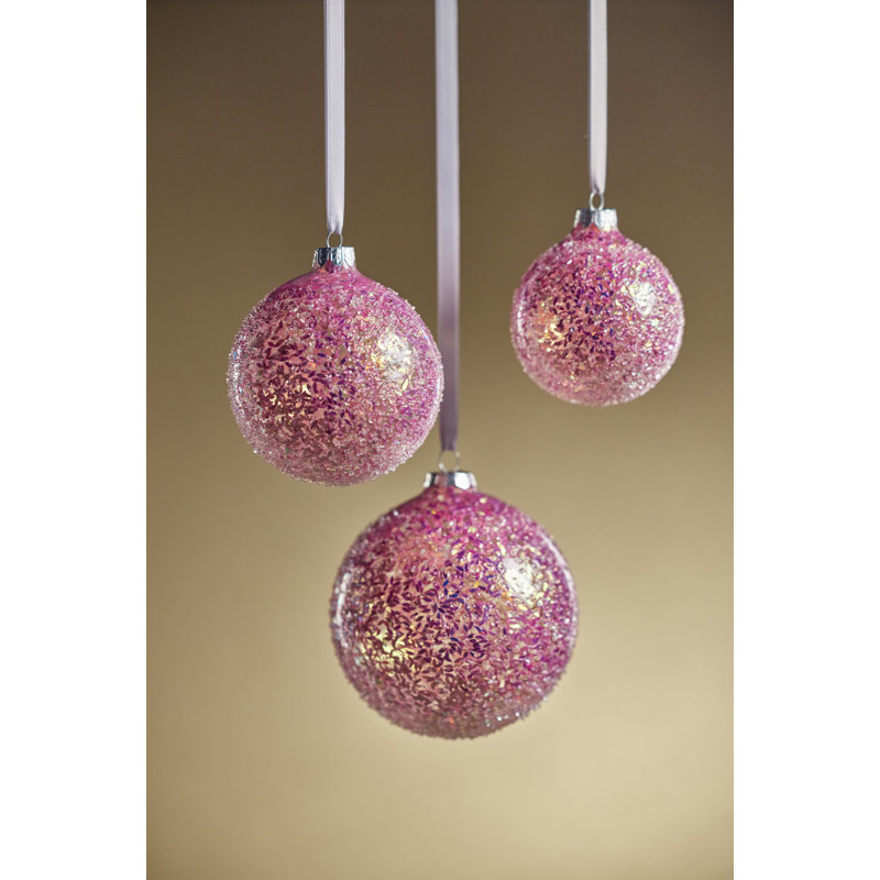 Ornement boule Hayvin The Holiday Aisle®, Rose