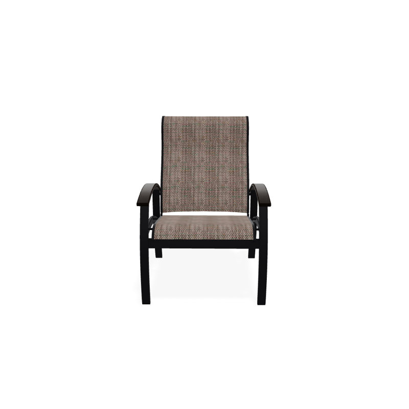 Chaise de patio Askar, Noir, Taupe Harper Sunbrella®, Noir texturé