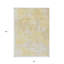 Tapis intérieur / extérieur doré lavable floral 8 pi x 10 pi