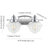  Tecumseh Iron/Glass schoolhouse LED Vanity Light-865946481