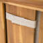 Chaise longue d'extérieur avec roulettes, structure en bois d'acacia (ensemble de 2)