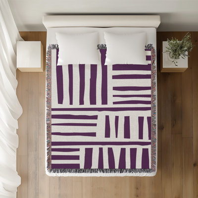 Pereto Abstract Print Cotton Throw Blanket