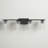 Tilbury 4 - Light Dimmable Vanity Light in Black-1246959455