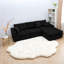 Compression Sectionals Corduroy 113 Inch Modern Chaise Sofa For Home