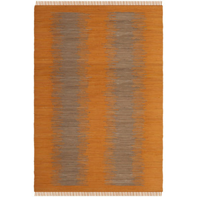 Annia Hand Woven Cotton Abstract Rug
