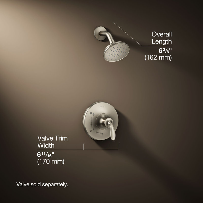 Bellera Rite-Temp Pressure-Balancing Shower Faucet Trim Set, 1.75 Gpm, Vibrant Brushed Nickel