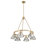 Felda 6 - Light Steel Dimmable Cone Chandelier-99998914-99998911