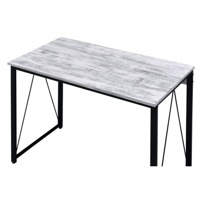 Rectangular Writing Desk with Metal Base
