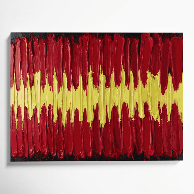 Neo Expressionism 3 Red Canvas Wall Art