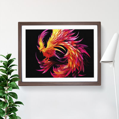 Unreal Phoenix Bird Abstract - Framed Print