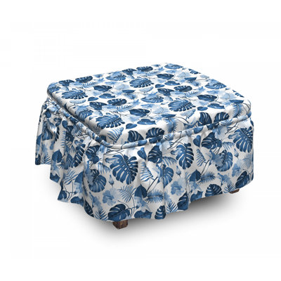 Box Cushion Ottoman Slipcover