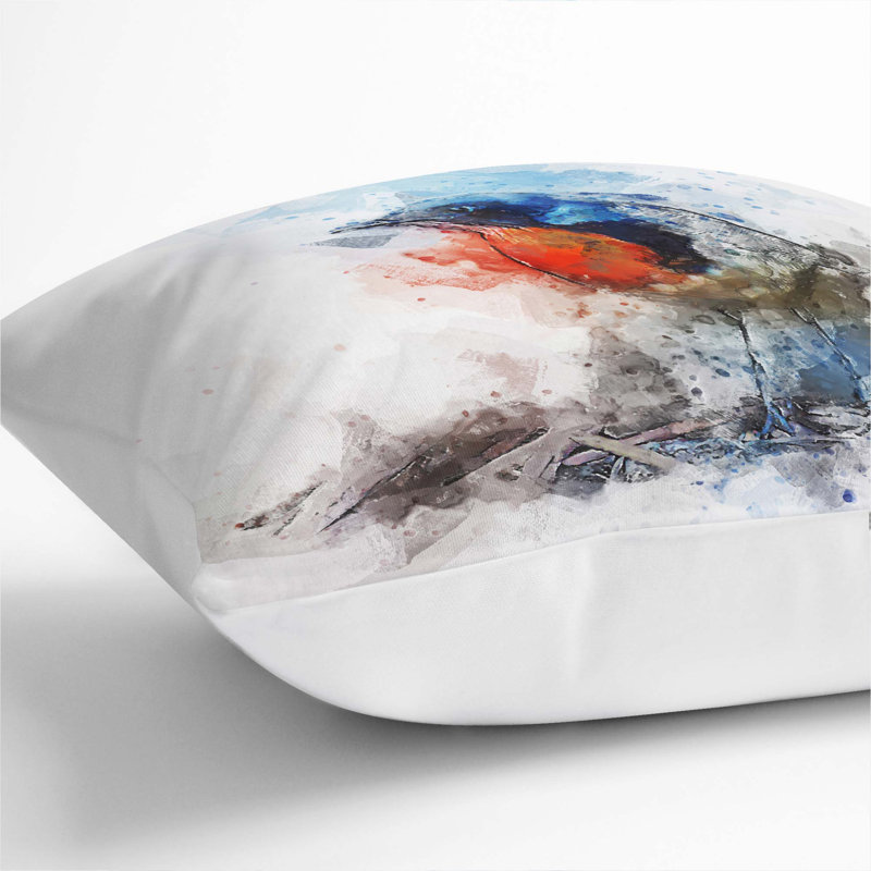 Square Cushion, 40cm H x 40cm W x 15cm D, White