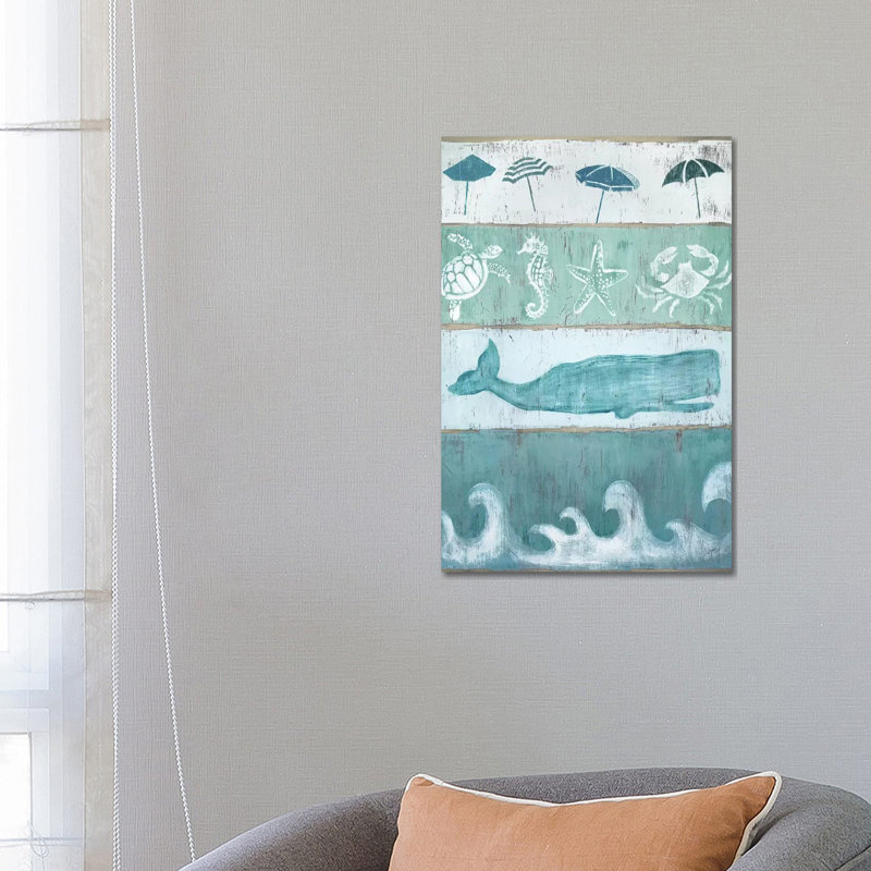 By The Sea by Tava Studios - Wrapped Canvas Painting, 66.04 cm H x 45.72 cm W x 3.175 cm D