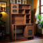 Bureau d'ordinateur avec bureau rotatif à 90 degrés, bureau de 43 po x 70 po avec tiroir de rangement et armoires, bureau de jeu avec tablettes, bureau d'écriture pour bureau, bureau de travail pour la maison