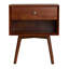 Table de chevet en bois massif Mid-Century