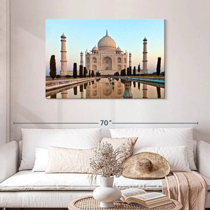 Ravi Taj Mahal au coucher du soleil, H 30 po x l 45 po