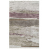 Horizon Rug: Modernist Hand Tufted Rug in Natural/Mauve Rug
