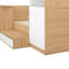 Lit plateforme double en bois avec 6 tiroirs, tablettes et coiffeuse-1942417989