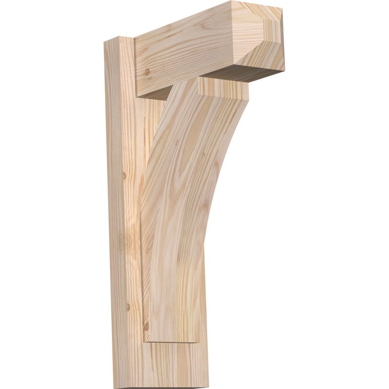 Persienne en bois rustique Thorton Craftsman, Sapin Douglas de 5 1/2 po (lisse),  P 12 po x H 20 po 
