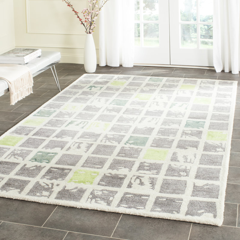 Jefferson Hand Tufted Wool Geometric Rug, Rectangle 8' x 10'